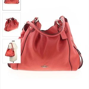 Coach pebbled leather edie 31 shoulder bag